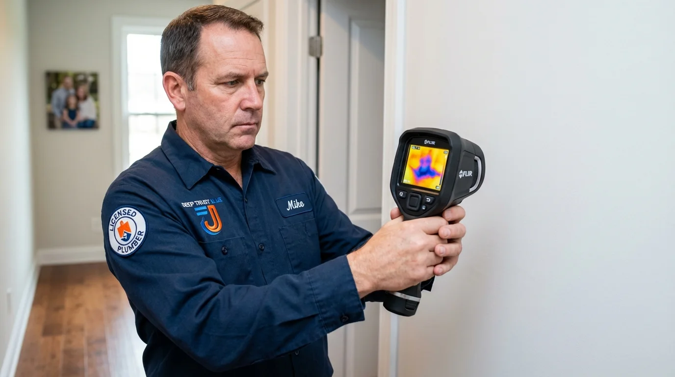 Thermal imaging leak detection by Johns Plumbing LLC in Monticello